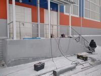 Перила нержавеющие на ФОК в Ростове на Дону